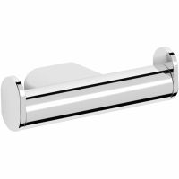 Двойной крючок Nofer Santorini 16343.B Хром — фото 1, Крючки для полотенец