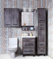 Подвесной шкаф Бриклаер Чили 62 4627125415258 Цемент — фото 5, Мебель для ванной