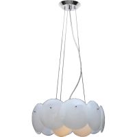 Подвесной светильник Crystal Lux Omega SP3 Белый Хром — фото 1, Подвесные светильники