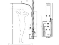 Товар: Душевая панель Aquanet Galaxy White AP40-03 237438 Белый матовый - фото 2 Душевая панель Aquanet Galaxy White AP40-03 237438 Белый матовый — фото 2, Душевые панели
