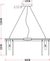 Люстра Artelamp Secunda A1003LM-8CC Прозрачная Хром — фото 5, Люстры