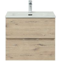 Тумба под раковину Aquanet Алвита New 60 277513 подвесная Дуб Веллингтон — фото 2, Тумбы под раковину