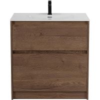 Тумба под раковину BelBagno Kraft 100 KRAFT-1000-2C-PIA-RT Rovere Tabacco — фото 1, Тумбы под раковину