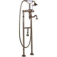 Смеситель для ванны Cezares Margot MARGOT-VDPS2-02-Bi Бронза — фото 1, Смесители напольные