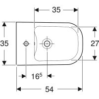 Биде Geberit Smyle 500.216.01.1 Белое — фото 3, Биде