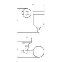 Держатель освежителя воздуха Migliore Mirella 17164 Бронза — фото 2, Аксессуары для ванной