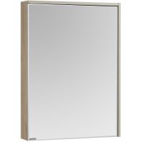 Зеркальный шкаф Aquaton Стоун 60 R 1A231502SX850 с подсветкой Сосна арлингтон — фото 1, Зеркальные шкафы в ванную