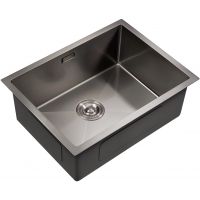 Кухонная мойка Milacio Denia 58 MC.77459 Вороненая сталь — фото 1, Кухонные мойки