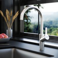 Смеситель для кухни Damixa Eclipse 310720400 Никель — фото 2, Смесители