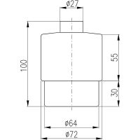 Флакон для дозатора жидкого мыла Rav Slezak Белый матовый арт-SKL004 — фото 2, Дозаторы