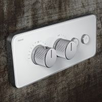 Товар: Душевая система Black&White Universe U7646 7646U с термостатом Хром - фото 2 Душевая система Black&White Universe U7646 7646U с термостатом Хром — фото 2, Душевое оборудование. Душевая программа