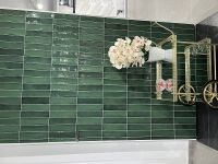 Керамическая плитка Monopole Ceramica Martinica Green настенная 7,5x30 см — фото 6, Керамическая плитка