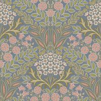 Обои Grandeco Icon IC 2115 Винил на флизелине (0,53*10,05) Серый/Розовый/Разноцветный, Цветы/Листья — фото 1, Обои для стен