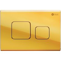 Клавиша смыва Point Афина PN44041G Золото — фото 1, Комплектующие для душевого оборудования