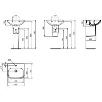 Раковина Ideal Standard I.Life A 50 T470701 Евробелая — фото 12, Раковины подвесные