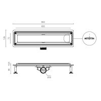 Товар: Душевой лоток Ctesi Flow Line 80 BK4024550 с решеткой Хром - фото 4 Душевой лоток Ctesi Flow Line 80 BK4024550 с решеткой Хром — фото 4, Душевые лотки