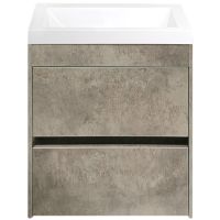 Тумба под раковину Art&Max Family-400-2C-SO-CV подвесная Цемент — фото 1, Мебель для ванной