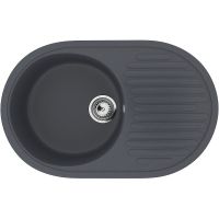 Кухонная мойка Ulgran Classic U-107-343 Антрацит — фото 1, Кухонные мойки