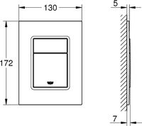 Товар: Клавиша смыва Grohe Skate Cosmopolitan S 37535000 Хром - фото 6 Клавиша смыва Grohe Skate Cosmopolitan S 37535000 Хром — фото 6, Кнопки смыва