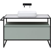 Тумба под раковину Allen Brau Priority 120 1.31004.PWM Папирус матовый — фото 4, Тумбы под раковину