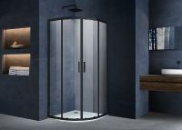 Товар: Душевой уголок Vincea Alpha 90x90 VSQ-3AL900CLB профиль Черный стекло прозрачное - фото 3 Душевой уголок Vincea Alpha 90x90 VSQ-3AL900CLB профиль Черный стекло прозрачное — фото 3, Душевые уголки четверть круга