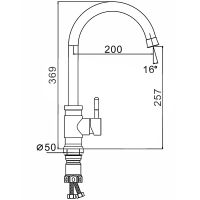 Товар: Смеситель для кухни Frap H899 F41899-3 Сатин - фото 8 Смеситель для кухни Frap H899 F41899-3 Сатин — фото 8, Смесители для кухни