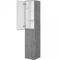 Шкаф пенал Vincea Paola 35 VSC-2P170BT-R подвесной Beton — фото 3, Пеналы для ванной комнаты