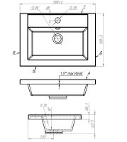 Товар: Раковина Art&Max AM-LAV-500-MR-A Белая - фото 4 Раковина Art&Max AM-LAV-500-MR-A Белая — фото 4, Раковины