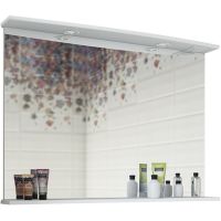 Зеркало Sanflor Софи 105 С0002225 с подсветкой Белое матовое — фото 1, Мебель для ванной