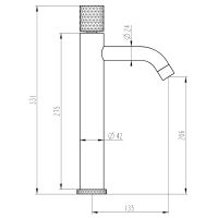 Смеситель для раковины Boheme Stick 122-NB.3 Никель — фото 2, Смесители