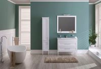 Товар: Шкаф пенал Aquanet Бостон 36 L 209680 Белый матовый - фото 5 Шкаф пенал Aquanet Бостон 36 L 209680 Белый матовый — фото 5, Пеналы для ванной комнаты