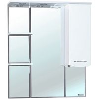 Зеркало со шкафом Bellezza Мари 75 R 4612912001011 с подсветкой Белое — фото 1, Зеркальные шкафы в ванную