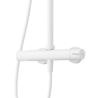 Товар: Душевая система Cezares Leaf LEAF-CDA-25-L-BIO Белая матовая - фото 2 Душевая система Cezares Leaf LEAF-CDA-25-L-BIO Белая матовая — фото 2, Душевые стойки