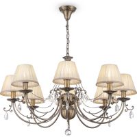 Люстра Maytoni Royal Classic Soffia RC093-PL-08-R Бежевая Бронза — фото 2, Люстры