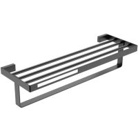 Полка для полотенец Boheme Q 10947-GM оружейная сталь — фото 1, Полки для полотенец