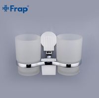 Товар: Стакан для зубных щеток Frap F33 F3308 двойной Хром - фото 3 Стакан для зубных щеток Frap F33 F3308 двойной Хром — фото 3, Мыльницы