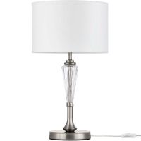 Товар: Настольная лампа Maytoni Neoclassic Alicante MOD014TL-01N Белая Никель Прозрачная - фото 2 Настольная лампа Maytoni Neoclassic Alicante MOD014TL-01N Белая Никель Прозрачная — фото 2, Настольные лампы