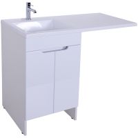 Тумба с раковиной Orange Kandy 110 L OPKD-110TUW+RAL Белый глянец — фото 7, Тумбы с раковиной