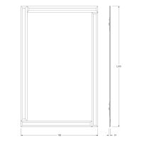 Зеркало Evoform Style 110x70 BY 0823 с зеркальным обрамлением - цвет Бронза — фото 4, Мебель для ванной