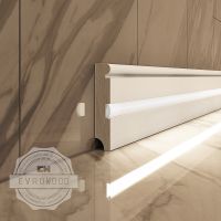Плинтус Evrowood PN 030 led 2000x80x16 мм — фото 2, Плинтуса напольные
