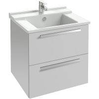 Тумба под раковину Jacob Delafon Struktura EB1276-N18 57 подвесная Белая — фото 1, Тумбы под раковину