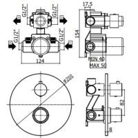 Товар: Смеситель для душа Paffoni Light LIQ018ST с термостатом Сталь - фото 2 Смеситель для душа Paffoni Light LIQ018ST с термостатом Сталь — фото 2, Смесители