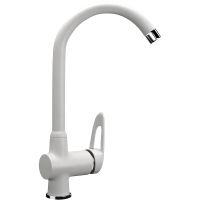Смеситель для кухни Ulgran Classic U-006-341 Ультра-белый — фото 1, Смесители