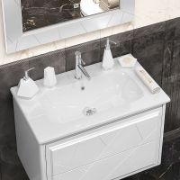 Тумба под раковину Opadiris Луиджи 80 00-00006179 подвесная Белая матовая — фото 5, Мебель для ванной