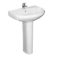 Раковина Santeri Вест 60 1.3111.8.S00.11B.0 Белая — фото 3, Раковины подвесные