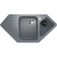 Кухонная мойка Ulgran Classic U-409-342 Графит — фото 1, Кухонные мойки