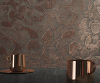 Обои Zambaiti Parati Fuksas Z54504 Винил на флизелине (0,7*10,05) Коричневый/Красный, Абстракция — фото 2, Обои для стен