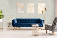 Обои Marburg Papis Loveday 33701 Винил на флизелине (0,7*10,05) Бежевый/Серебряный, Листья — фото 3, Обои для стен