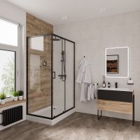 Товар: Душевой уголок Niagara Nova NG-6812-08 BLACK 120х80 профиль Черный стекло прозрачное - фото 2 Душевой уголок Niagara Nova NG-6812-08 BLACK 120х80 профиль Черный стекло прозрачное — фото 2, Душевые уголки