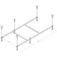 Каркас для ванны AM.PM Func 170x80 W84A-170-080W-R Серый — фото 2, Комплектующие